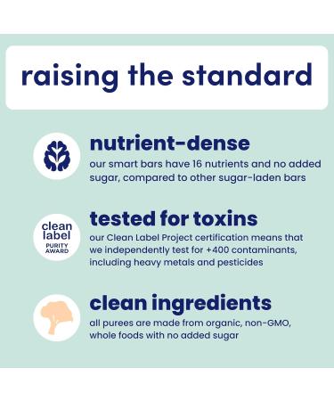 Cerebelly Organic Carrot Date Smart Bar Toddler Snack Bars 30-Pack Carton | 16 Nutrients Non-GMO No Added Sugar Clean Label Project | Barres sens es carotte et datte emballage de 30 - Buy Online on GoSupps.com