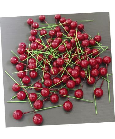 ABOOFAN 300 Pcs Artificial Holly Berry Red Fake Berry Home Vase Filler Artificial Berries Decoration Christmas Flower Floral Stem Home Decorations Simulation Fruit Branch Household - Buy Online on GoSupps.com