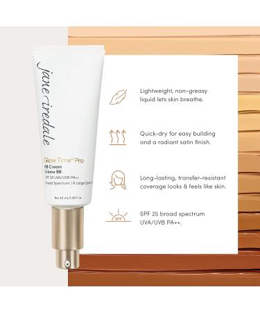 jane iredale Glow Time Pro BB Cream | Weightless Blemish Concealer with SPF 25 | Buildable Coverage | Satin Finish GT7 - Buy Online on GoSupps.com