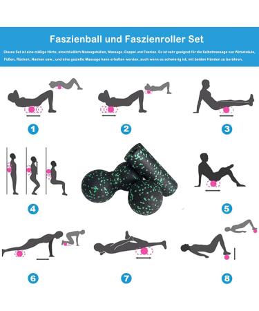 XINGFUDM 4-Piece Massage Ball Set for Muscle Relief | Fascia Balls & Rollers with Storage Bag - Buy Online on GoSupps.com
