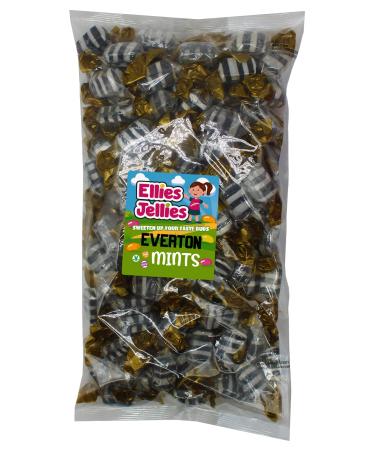 Ellies Jellies Everton Mints- 1kg Bag- Super Tasty-Traditional Hard Boiled- Candy