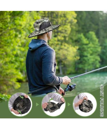 Mosquito Hat with Removable Netting | Outdoor Midge Head Net for Hiking, Fishing, Camping | Camouflage Design - Buy Online on GoSupps.com