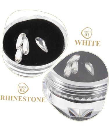 Buy Hemoton Vampire Dentures Decor Manicure Kit - Fake Teeth with Gemstones & Crystal Diamond Tooth Gems for Stunning Nail Art | International Shipping Available - Buy Online on GoSupps.com