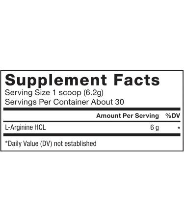 FORCE FACTOR L Arginine HCL, L-Arginine Supplement to Boost Nitric Oxide for Better Circulation, Blood Flow, and Muscle Pumps, L Arginine Powder 6000mg, Unflavored, 30 Servings - Buy Online on GoSupps.com