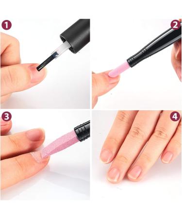 Pumice Stone Nail File Set - Double-Headed Polishing Pen for Cuticle Trimming & Dead Skin Removal - Pedicure and Nail Art Care Tool - Buy Online on GoSupps.com