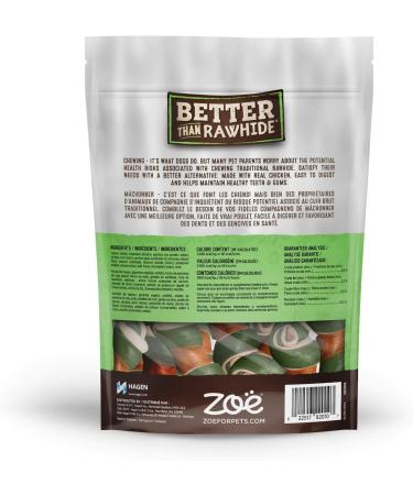 Zoe Better Than Rawhide Bones for Dogs Mini Mint Flavor 8.2 oz (Pack of 1) Mint 23.4 g (Pack of 10) - Buy Online on GoSupps.com