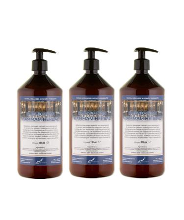 Claudius Body Lotion Hammam Herbal 3 x 1 liter with 3 pumps amber