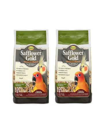 Higgins Safflower Gold Natural Food Mix for Conures & Cockatiels - Pack of 2