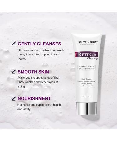 Buy Neutriherbs PRO Retinol Face Wash - Anti-Aging Nourishing & Moisturizing Daily Cleanser with Amino Acids & Hyaluronic Acid - 4 fl. oz | International Shipping Available - Buy Online on GoSupps.com