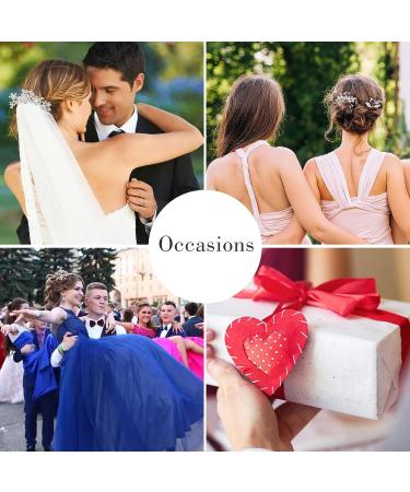 Silver Crystal Pearl Wedding Hair Comb & Pins Set - Bridal Accessories for Bride Bridesmaid Prom - Buy Online on GoSupps.com