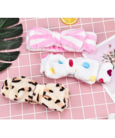Buy NATUCE Bow Knot Hair Band Set - 4 Pcs Flannel Makeup Headbands for Women | Perfect for Spa Yoga Beauty and Facial Care - Buy Online on GoSupps.com