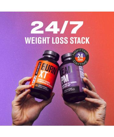 Jacked Factory Burn XT Thermogenic Fat Burner & Lean PM Nighttime Weight Loss Supplement for Men & Women 120 Veggie Diet Pills - Buy Online on GoSupps.com
