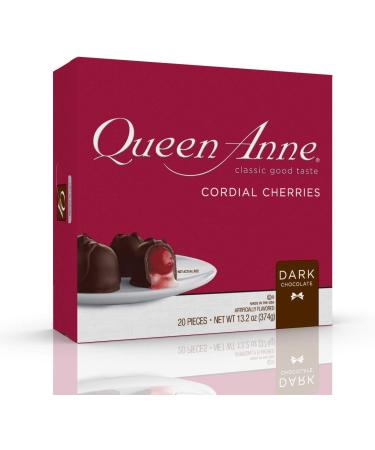 Queen Anne Cordial Cherries 13.2 oz - Dark Chocolate | Indulgent Treat - Buy Online on GoSupps.com