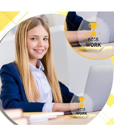 Janmercy 10 Pcs Appreciation Acrylic Award Set - Ideal Trophy Gift for Adults and Kids - Buy Online on GoSupps.com