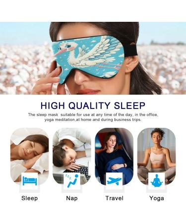 Lightweight Sleep Mask for Baby Boys - Stork Eye Mask with Adjustable Strap for Men & Women | Perfect for Travel Naps & Work - Buy Online on GoSupps.com