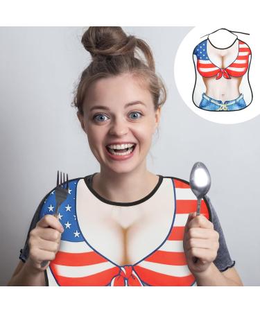 Ciieeo Adult Bibs for Women - Funny Washable Clothing Protector for Elderly Eating - Perfect Gifts for Ladies and Elders - Buy Online on GoSupps.com