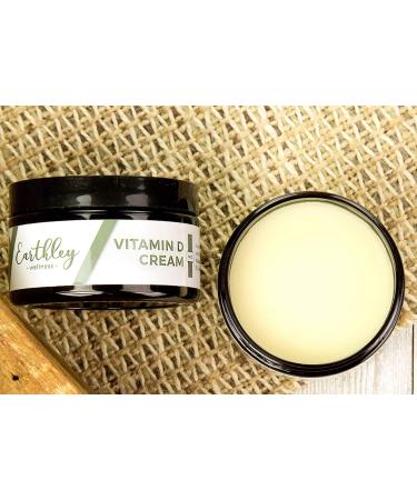 Earthley Vitamin D Cream with Cod Liver Oil, Emu Oil, Organic Mango Butter & Avocado Oil Blend - 4 oz | Paraben, Sulphate & Fragrance-Free - Buy Online on GoSupps.com