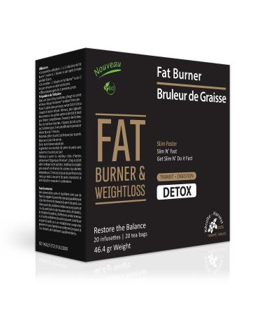 NEW ORGANIC Detox Tea 20 Tea Bags for Weight Loss 100% Natural Ingredients Vegan and Organic Ingredients Night Brew Fat Burner