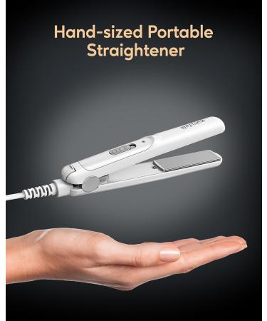 Wavytalk Mini Ceramic Hair Straightener for Short Hair - Compact & Stylish White - Perfect for Travel - Buy Online on GoSupps.com