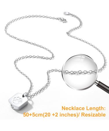 U7 Ladies Cremation Urn Necklace - Cycle of Life Celtic Knot Dog Feet Wing & Crucifix Design - Silver Stainless Steel Pendant for Ashes | Memorial Jewelry for Men - Buy Online on GoSupps.com