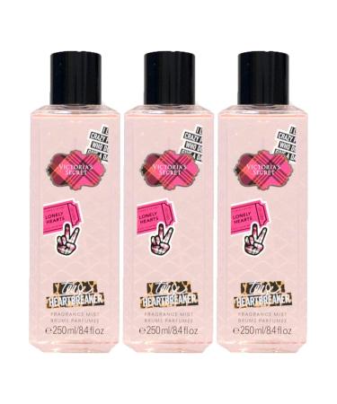 Victoria's Secret Lot of 3 Fragrance Mist 8.4 Fl Oz Each (Tease Heartbreaker)
