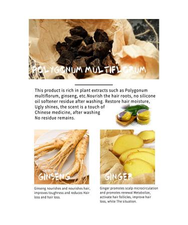 Ginger Hair Regrowth Shampoo Bar for Men & Women - 2Pcs | Hair Loss Treatment | Darkening Solid Shampoo Bar with Polygonum Multiflorum - Buy Online on GoSupps.com