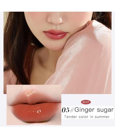 Ginger Sugar Lip Gloss - Long Lasting Liquid Lipstick with Clear Mirror, Non-stick Formula - Lip Stain, Tinted Balm, Blush, Glaze, Plumper | 05 - Buy Online on GoSupps.com