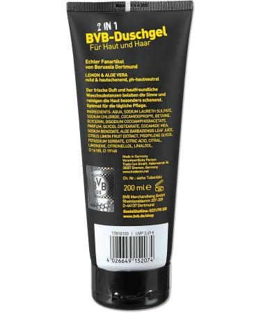 BVBMH Borussia Dortmund BVB 09 2in1 shower gel 200 ml black blackyellow 200 ml 1er Pack - Buy Online on GoSupps.com
