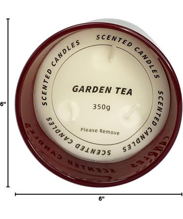 Luxury Scented Candles | Organic 14 oz. 3-Wick Garden Tea | Long Burning Coconut & Beeswax Candle for Home - Buy Online on GoSupps.com