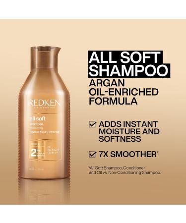 REDKEN Moisturizing conditioner with argan oil for dry and fragile hair completely soft 500 ml & Redken All Soft Shampoo 1 x 500 ml - Buy Online on GoSupps.com