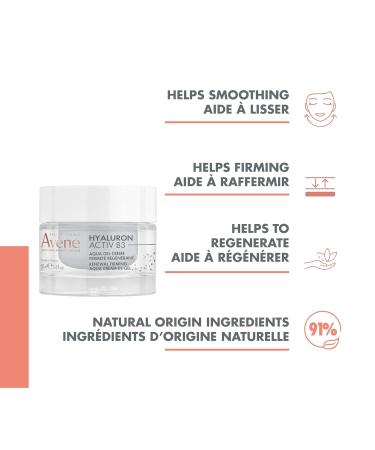 Eau Thermale Av ne Hyaluron Activ B3 Renewal Firming Aqua Cream-In-Gel for Aging Skin and wrinkles Hyaluronic Acid and Niacinamide - Buy Online on GoSupps.com