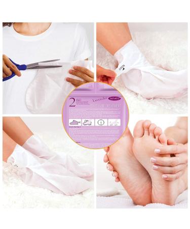 Foot Peel Mask with Natural Lavender Extract - 3 Pack for Smooth, Soft Feet | Removes Dead Skin & Calluses - Easy 3 Step Foot Care System - Buy Online on GoSupps.com
