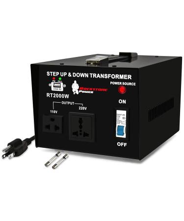 ROCKSTONE POWER 2000 Watt Voltage Converter Transformer