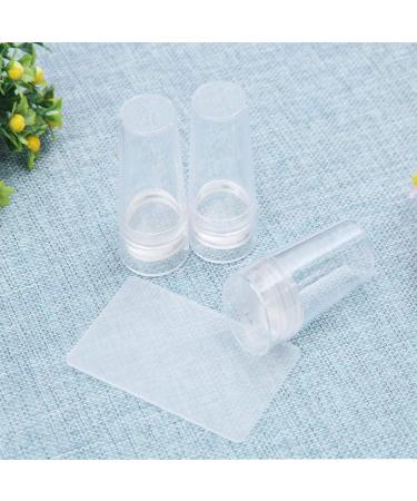 Aokeeu Clear Nail Art Stamper & Scraper Set | Transparent Silicone Marshmallow Manicure Tool | DIY Nail Stamp | International Shipping Available - Buy Online on GoSupps.com