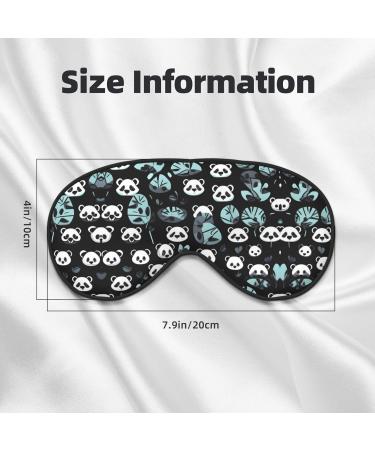 Black and White Panda Face Eye Mask | Soft Elastic & Adjustable Sleeping Mask for Men & Women | Comfortable Nighttime Sleep Aid - Buy Online on GoSupps.com