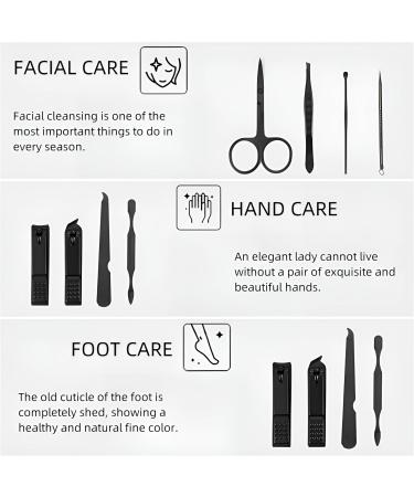 Buy Premium 10-Piece Stainless Steel Manicure Set for Men | Nail Clippers Nail File & Grooming Kit - International Shipping Available - Buy Online on GoSupps.com