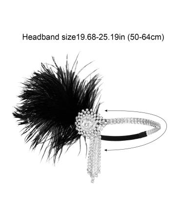 Buy MWoot 1920s Feder Headband for Girls | Vintage Art Deco Hair Band with Crystal Details - Perfect for Parties & Events - Buy Online on GoSupps.com