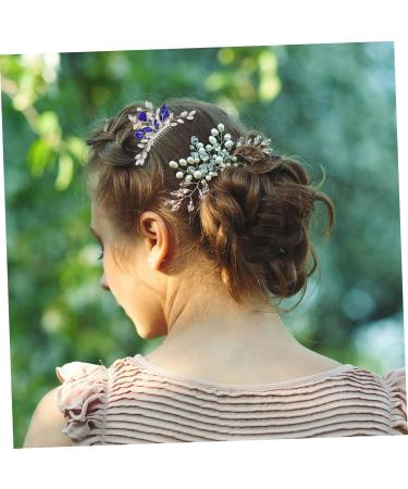 Angoily Bridal Hair Comb Tiara Hair Teasing Comb Hair Decor Accessory Pearl Tiara Wedding Hair Comb Bridal Headdress Golden Hair Accessories Western Style Rhinestones Bride - Buy Online on GoSupps.com