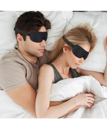 Blackout Sleeping Eye Mask - Comfort Stitched Design with Cool Mesh and Adjustable Straps - Unisex - Buy Online on GoSupps.com