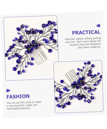 DOITOOL Bridal Wedding Comb Hair Accessories for Bride Wedding Hair Accessories French Side Combs Diamond Hair Clips Styling Comb Kids Hair Clips Dress Women's Hair up Zircon - Buy Online on GoSupps.com