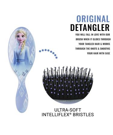 Disney Elsa Wet Brush - Original Detangler for All Hair Types | Ultra-Soft IntelliFlex Bristles | Protects Against Split Ends - Buy Online on GoSupps.com