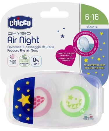 Buy CHICCO Made in Italy Pacifier 6+ Light LUMI for Girls - Soft Silicone BPA Free 6-16 Months Pack of 4 with Sterilized Transport Boxes - International Shipping Available - Buy Online on GoSupps.com