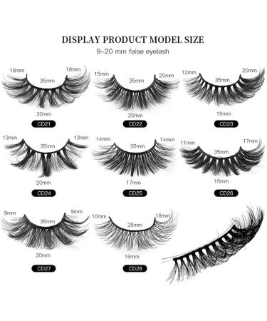 FAIRYGATE False Eyelashes Dramatic Lashes Faux Mink Fluffy Eyelash Wispy Strip Lash that Look Like Extensions Thick Volume Lashes 6 Pairs B5505 FGJSTB5505 - Buy Online on GoSupps.com