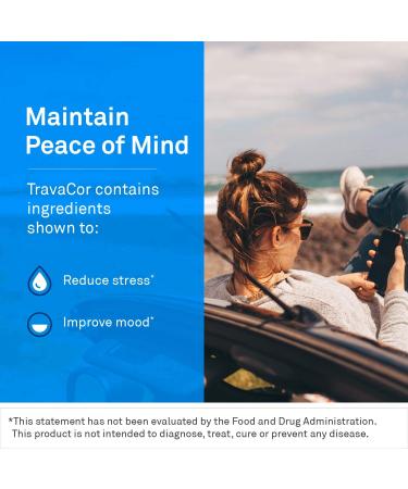 NeuroScience TravaCor - Serotonin Supplement with L-Theanine, 5-HTP, B12, Vitamin B6 - Mood Enhancement, Stress Reduction - 60 Capsules - Buy Online on GoSupps.com