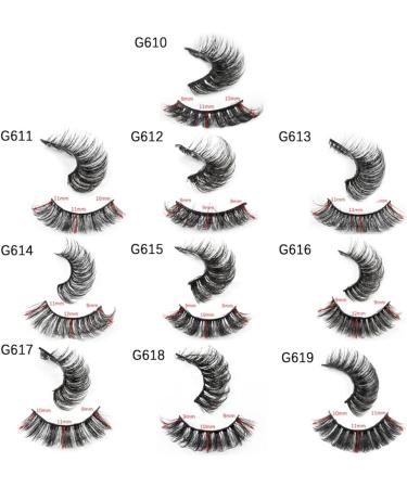 UAMOU 2/20/100 Boxes Mink Lashes Eyelashes 5 pairs Natural Curly Fake Eyelashes Thick Maquiagem Lash Extension Makeup Tools Cheerfully (Color : 5 pairs G611CS Size : 10 boxes) - Buy Online on GoSupps.com