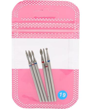 6PCS Tungsten Steel Cuticle Remover Bit Set for Fast Gel Removal Multi Functional Rotate Freely Suitable for Manicure Pedicure - Buy Online on GoSupps.com