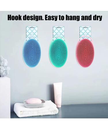 Silicone Body Brush Exfoliating Scrubber | Soft Bath Shower Brush for Kids & Adults | Pink - Buy Online on GoSupps.com