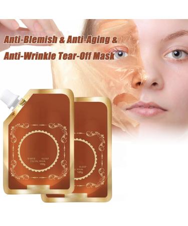 Beautykomi 2024 Anti-Blemish & Anti-Aging Tear-Off Mask | Juelreou Peel Off Skin Rejuvenation Facial - Sleep Mask (3 Pack - Buy Online on GoSupps.com