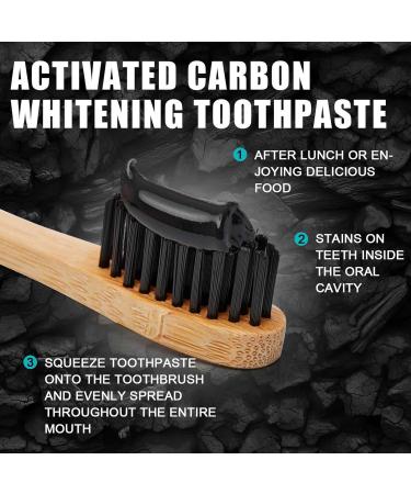 Activated Carbon Toothpaste for Whitening | Charcoal Toothpaste for Stain Removal & Fresh Breath | Fluoride-Free | 100g - Buy Online on GoSupps.com
