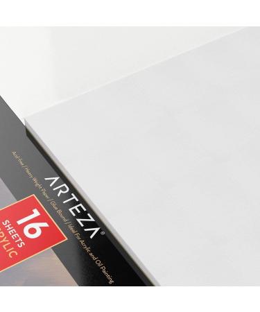 Arteza Acrylic Pad - Pack of 2, 11x14 Inches, 16 Sheets Each - Heavy 246-lb Art Paper for Acrylic & Oil Painting - Buy Online on GoSupps.com